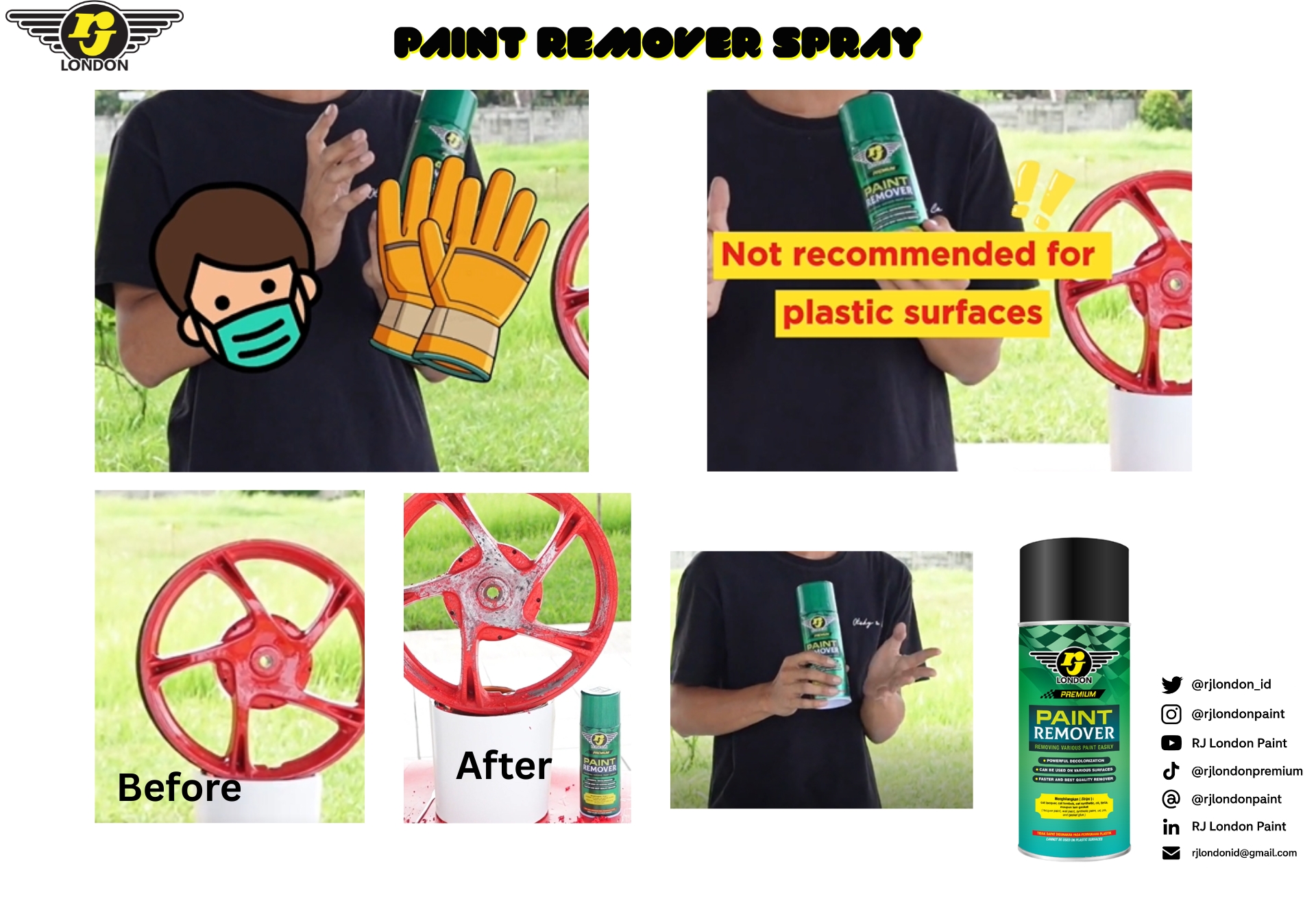 Premium Paint Remover Spray untuk Menghilangkan Cat
